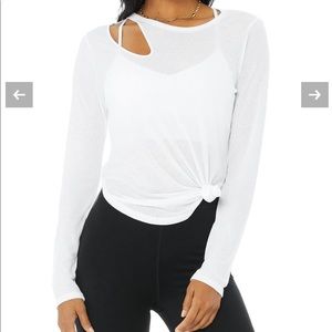 Alo Yoga Ribbed Peak Long Sleeve